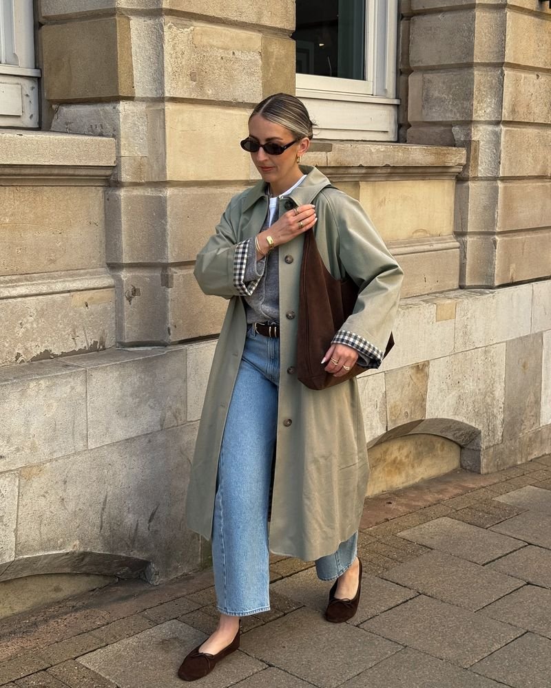 Midi trench coat - relaxed fit
